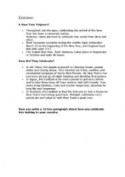 English Worksheet: exercises