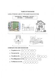 English Worksheet: house