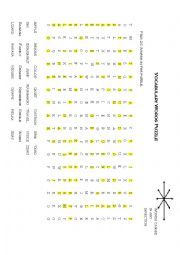 English Worksheet: 24 word search puzzle