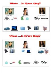 English Worksheet: Whose - speaking