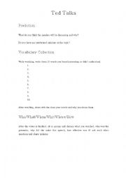 English Worksheet: Ted Talks