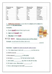 English Worksheet: reflexive pronouns