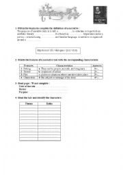 English Worksheet: The winters tale