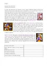 English Worksheet: Picassos life and works (part 2)