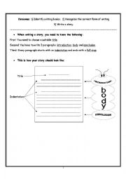 English Worksheet: Writing a Story (Teacher  Version)
