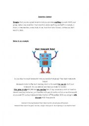 English Worksheet: Invention Contest