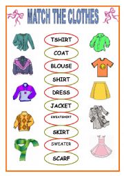 English Worksheet: CLOTHES