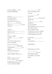 English Worksheet: Losing my religion.