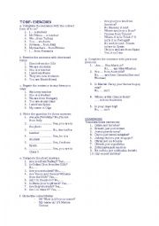 English Worksheet: worksheet
