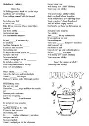 Nickelback Lullaby song