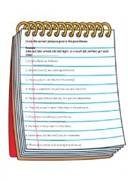 English Worksheet: pronouns