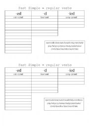 English Worksheet: past simple