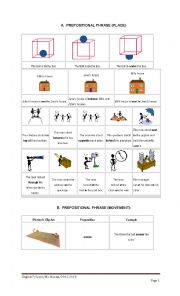 English Worksheet: Preposotional Phrases