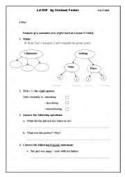 English Worksheet: Later by Michael Foster