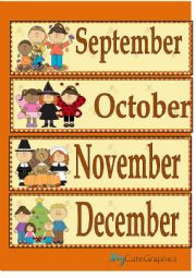 English Worksheet: MONTHS 3