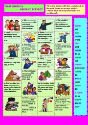 English Worksheet: Past simple & present perfect (+ key)