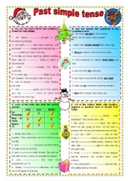 English Worksheet: Past simple tense