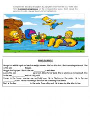 English Worksheet: Present continuous