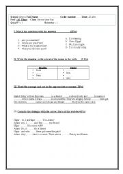 English Worksheet: Common core 