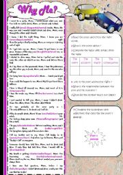 English Worksheet: WHY ME?