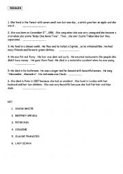 English Worksheet: RIDDLES AND SIMPLE PAST