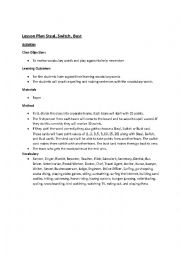 English Worksheet: Steal, Switch, Bust Lesson Plan