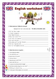 English Worksheet: Simple Present  worksheet
