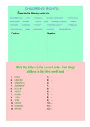 English Worksheet: Universal Childrens Rights Day