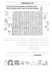 English Worksheet: Christmas fun