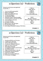 English Worksheet: will 