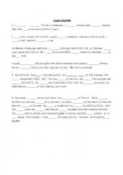 English Worksheet: DAILY ROUTINE