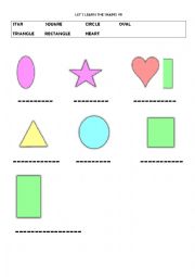 English Worksheet: shapes!!!