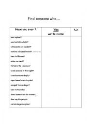 English Worksheet: Present Perfect Tense