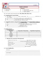 English Worksheet: Worksheet