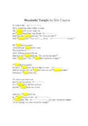 wonderful tonight eric clapton lyrics and chords