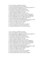 English Worksheet: First Conditional