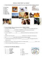 English Worksheet: phrasal verbs