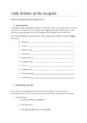 English Worksheet: At the hospital: Little Britain