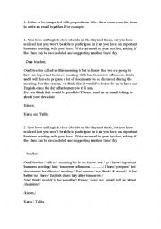 English Worksheet: Writing an email