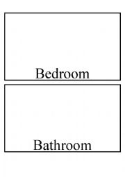 English Worksheet: rooms and furniture