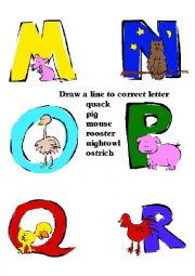 Animal Alphabet part 2