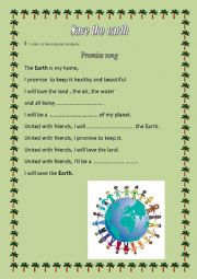 Save the earth : a lesson of the 9th grade 