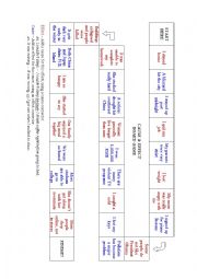 English Worksheet: Cause and Effect Board Game