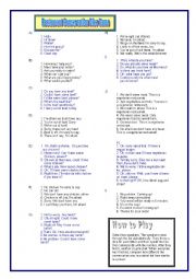 English Worksheet: Conversation Dice Game: Restaurant version