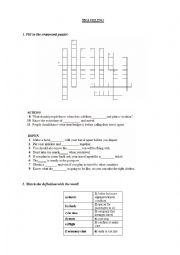 English Worksheet: Traveling