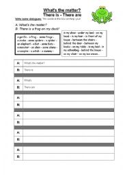 English Worksheet: There is, There are 