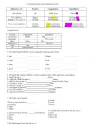 English Worksheet: Comparative and Superlative