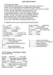 English Worksheet: Auxiliaries do/does