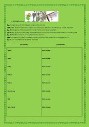 English Worksheet: a holiday interview ( speaking activity for 3rd form, lesson: holidays)