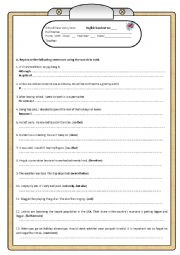 English Worksheet: Linking Words